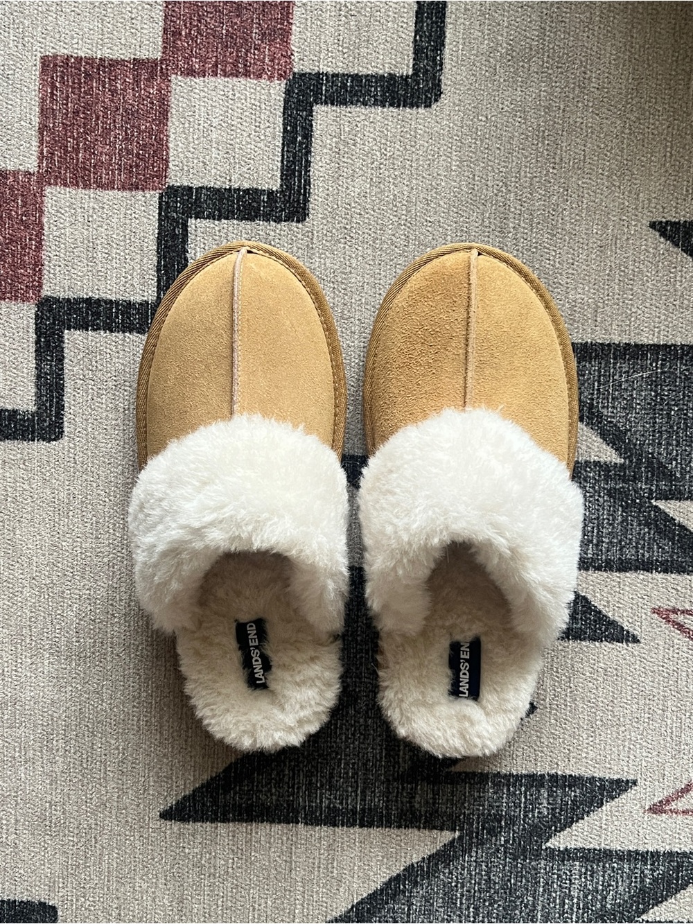 NWOT Lands' End Cozy-Lined Slippers